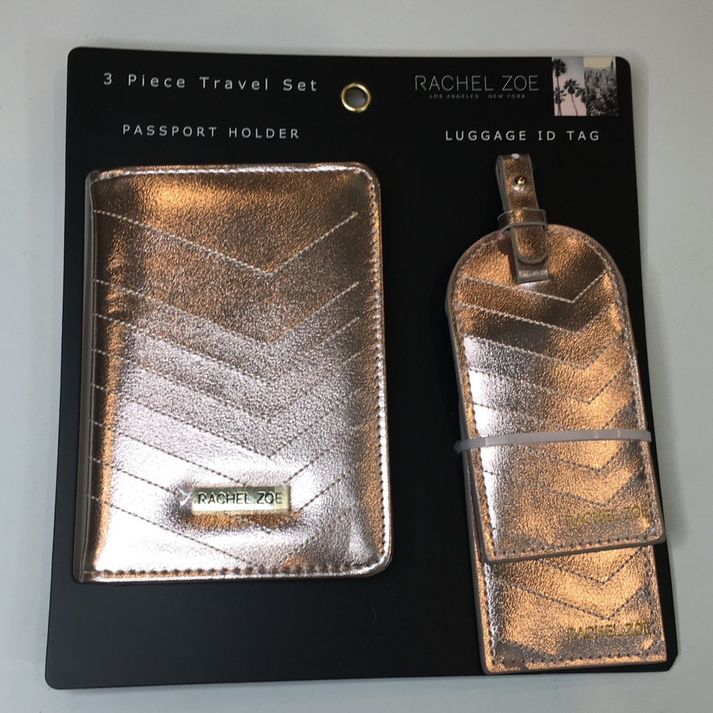 Rachel Zoe | Rose Gold Travel Set for your Bags